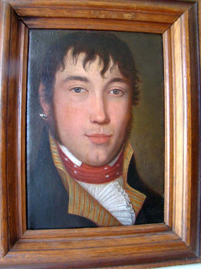 An absolutely wonderful late 18th century oil Portrait of a handsome young sailor — image 4